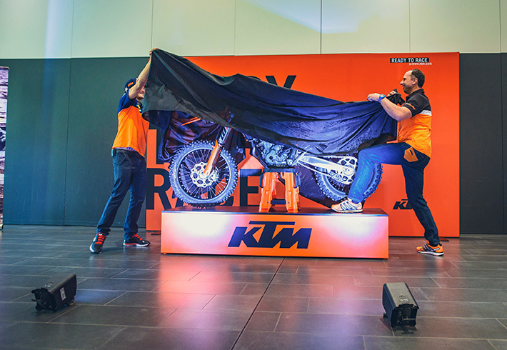 KTM EXC MY 2017 Unveiling of the bike