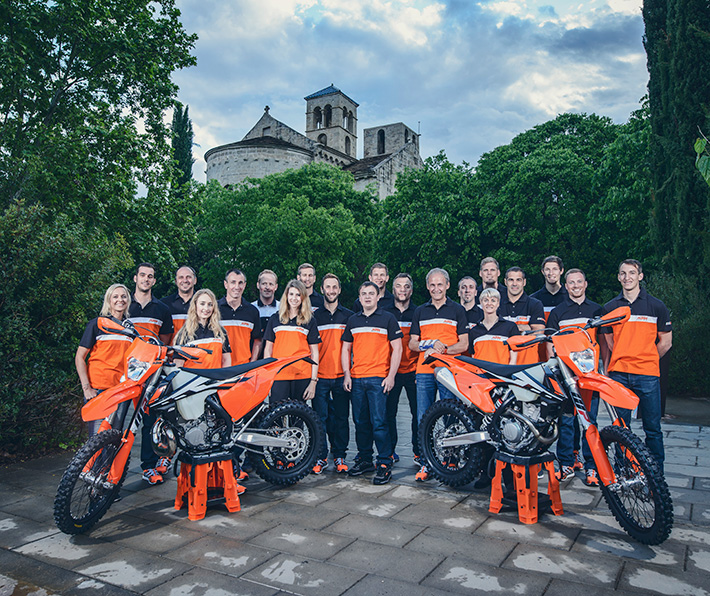 KTM EXC Media Launch Team